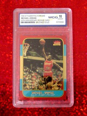 Michael Jordan 1996 Rookie Brushed Gold Card